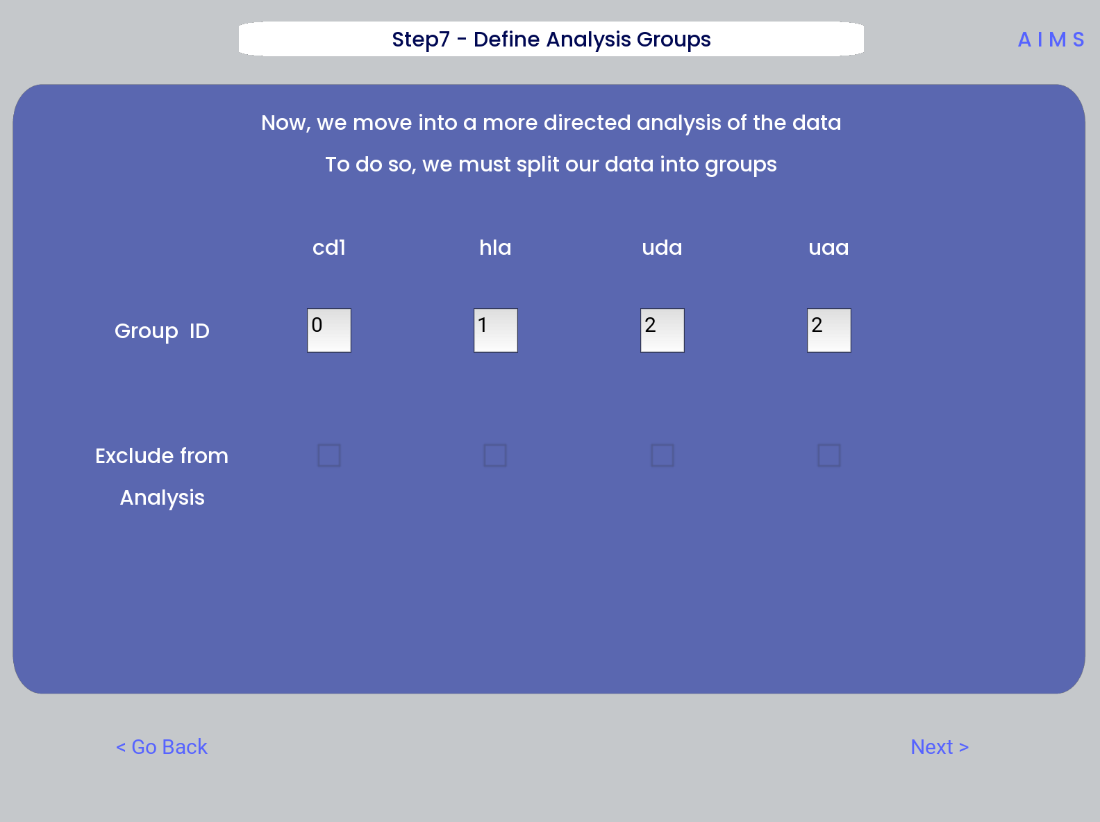 Example screenshot of the averaged position-sensitive biophysical properties